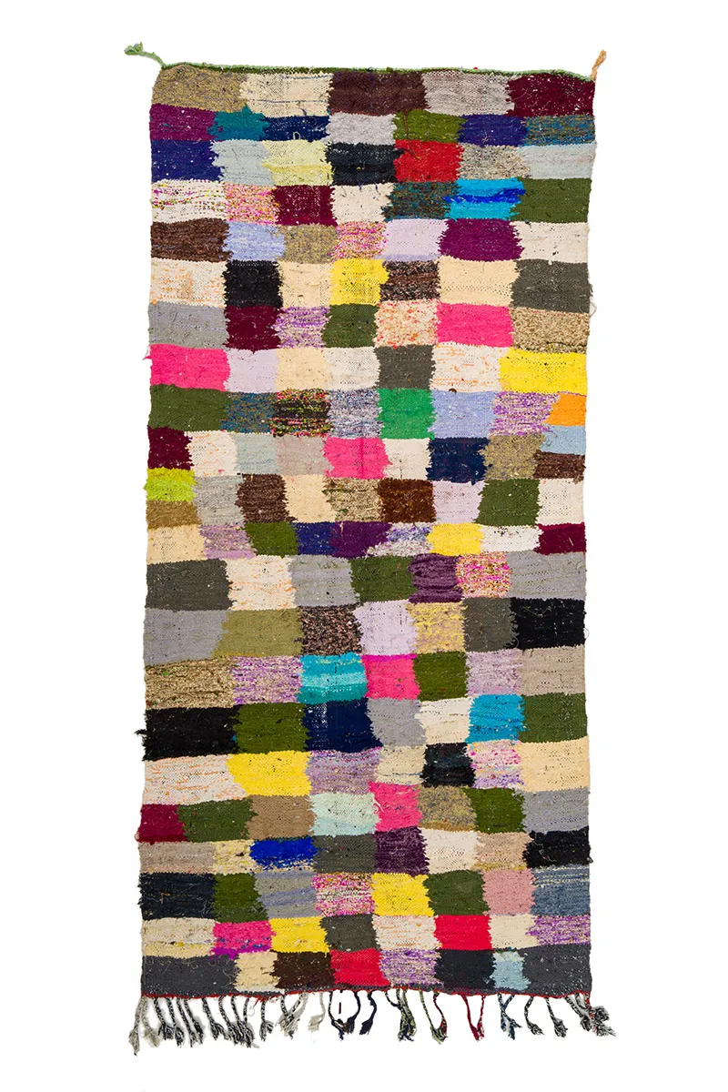 Marokkói Boucherouite szőnyeg 135 x 275 cm