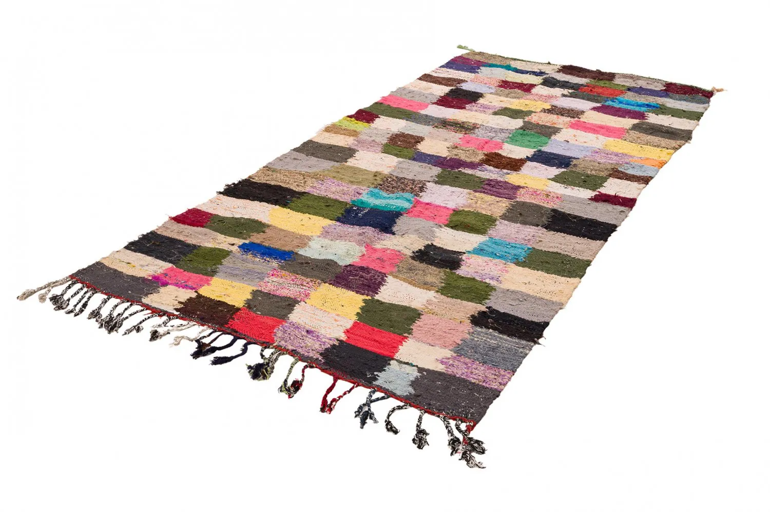 Marokkói Boucherouite szőnyeg 135 x 275 cm