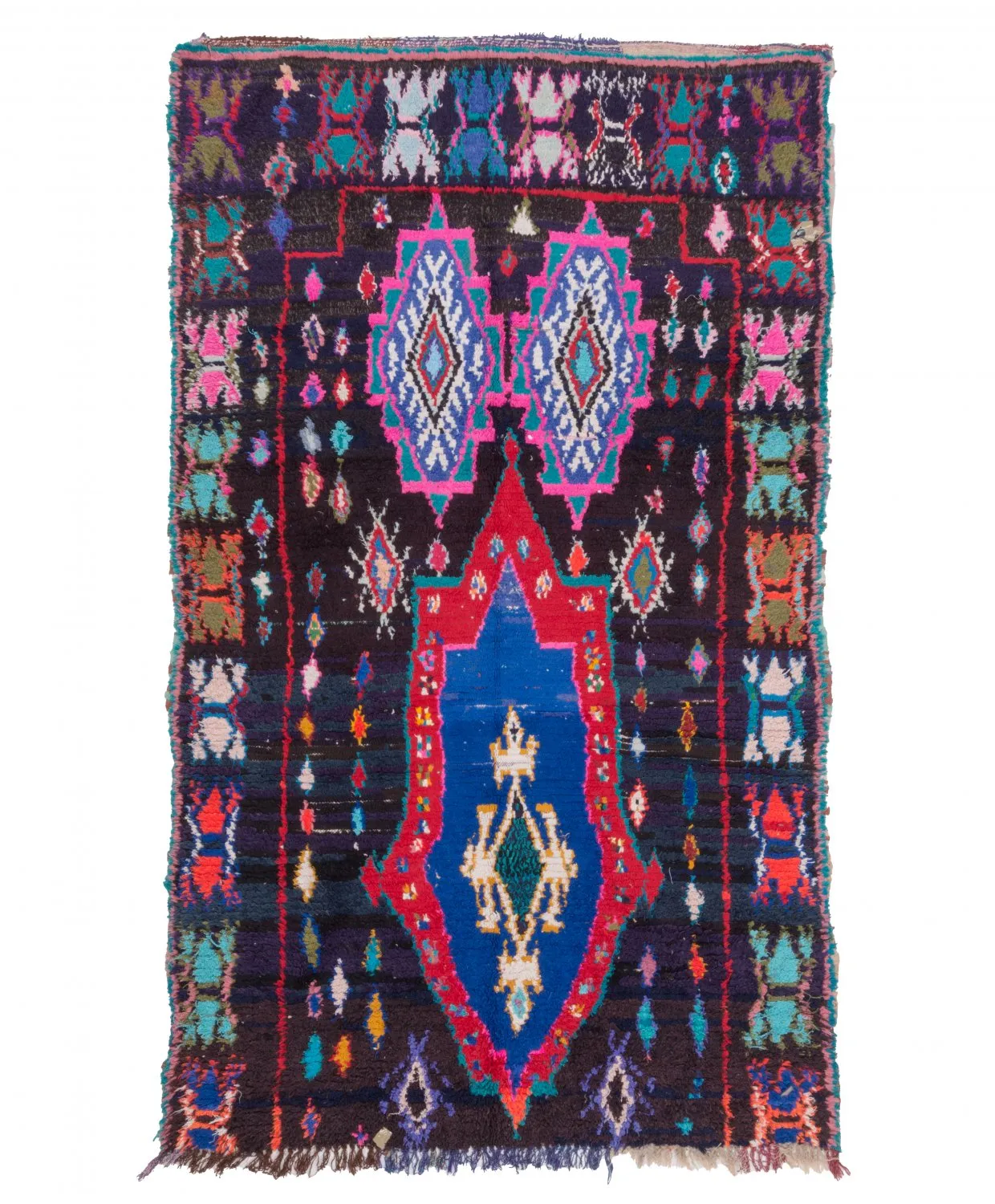 Marokkói Boucherouite szőnyeg 220 x 130 cm
