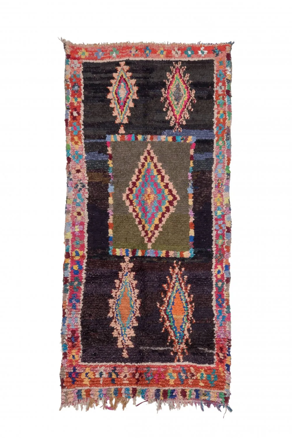 Marokkói Boucherouite szőnyeg 280 x 130 cm