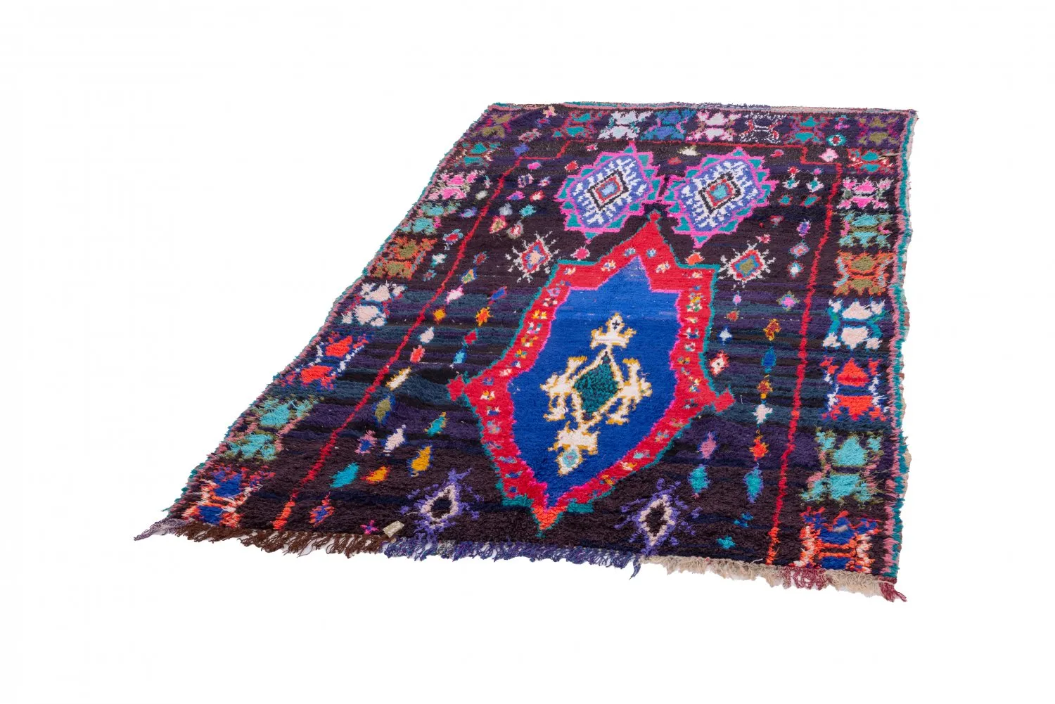 Marokkói Boucherouite szőnyeg 220 x 130 cm