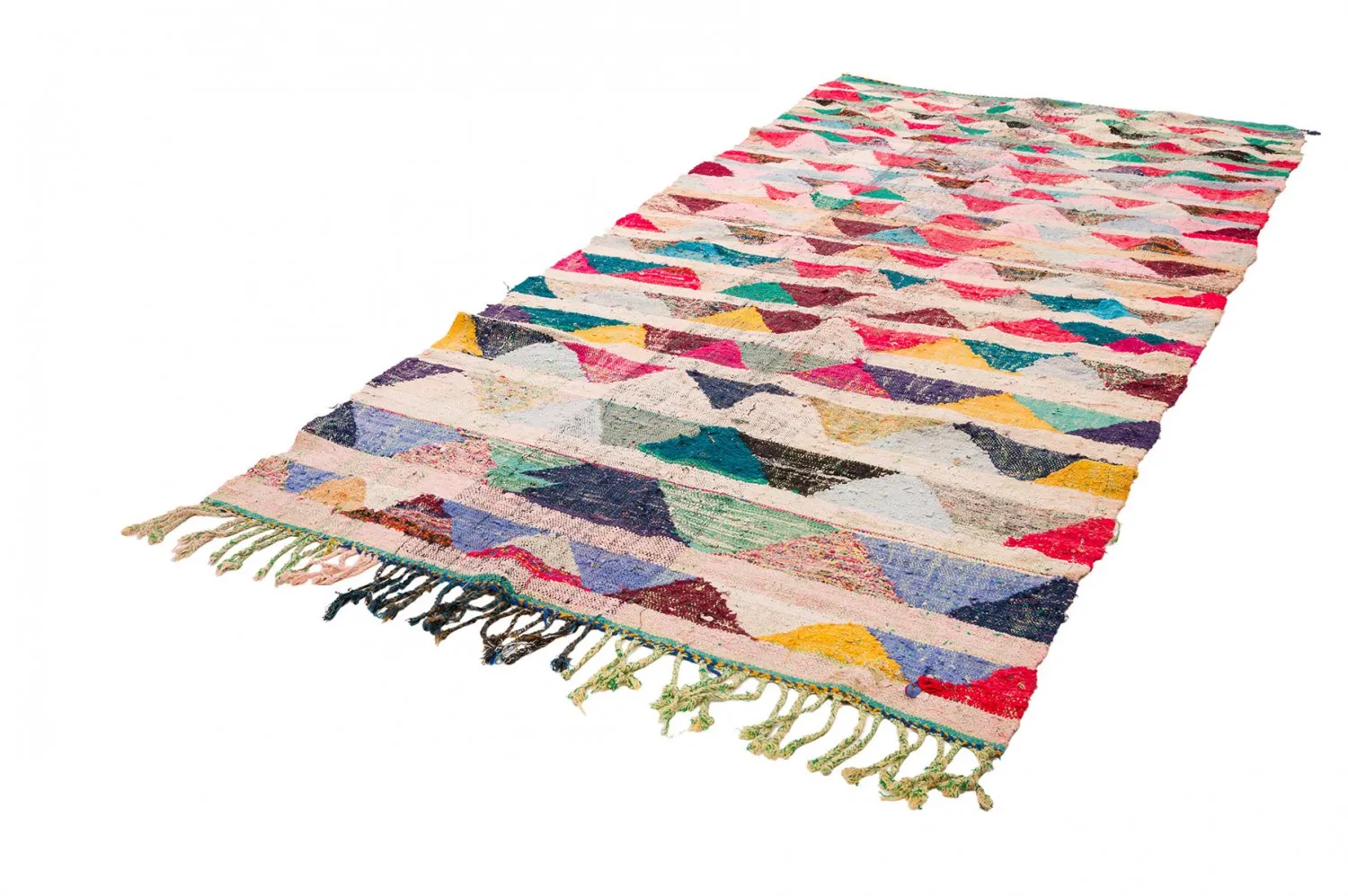 Marokkói Boucherouite szőnyeg 145 x 330 cm