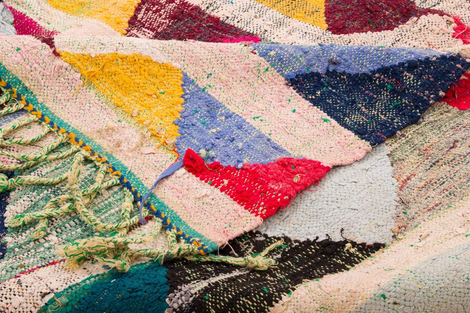 Marokkói Boucherouite szőnyeg 145 x 330 cm