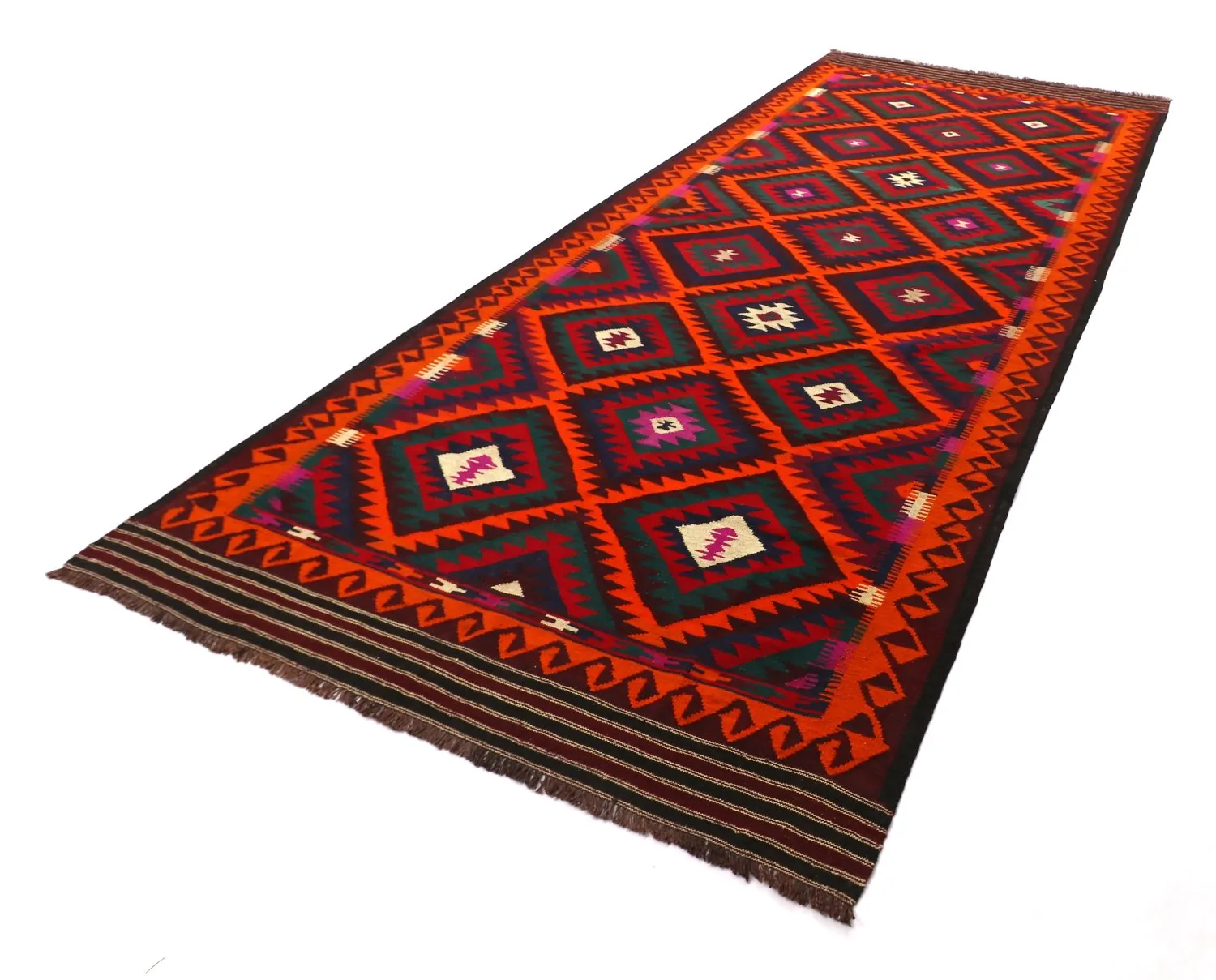 Orientális kilim szőnyeg 379 x 173 cm