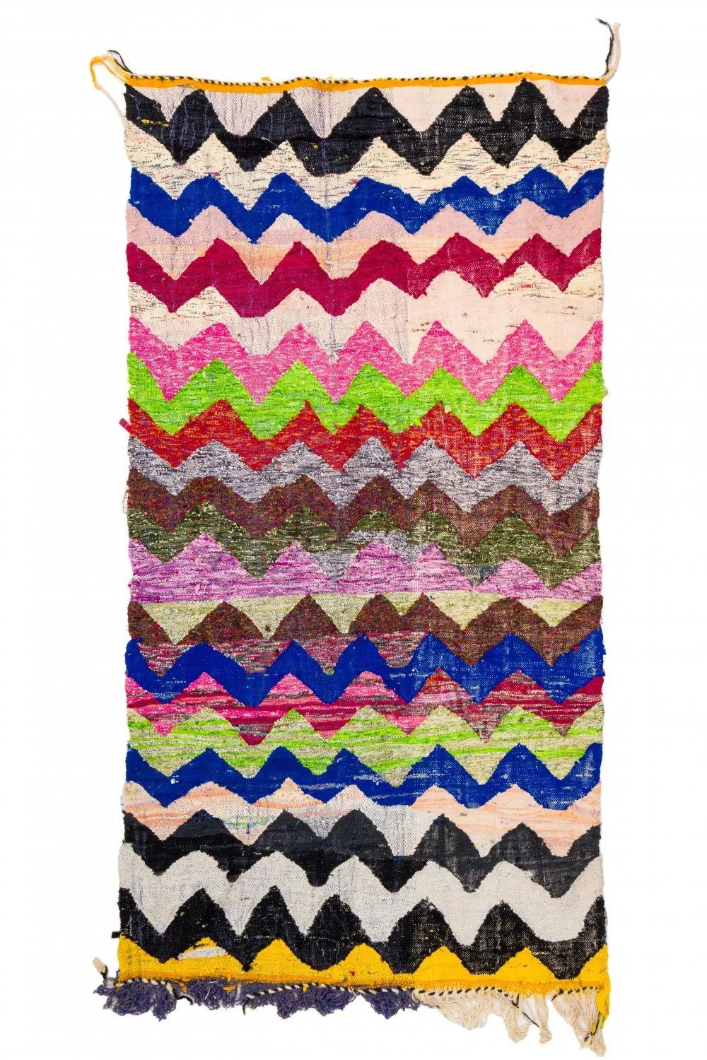 Marokkói Boucherouite szőnyeg 125 x 245 cm