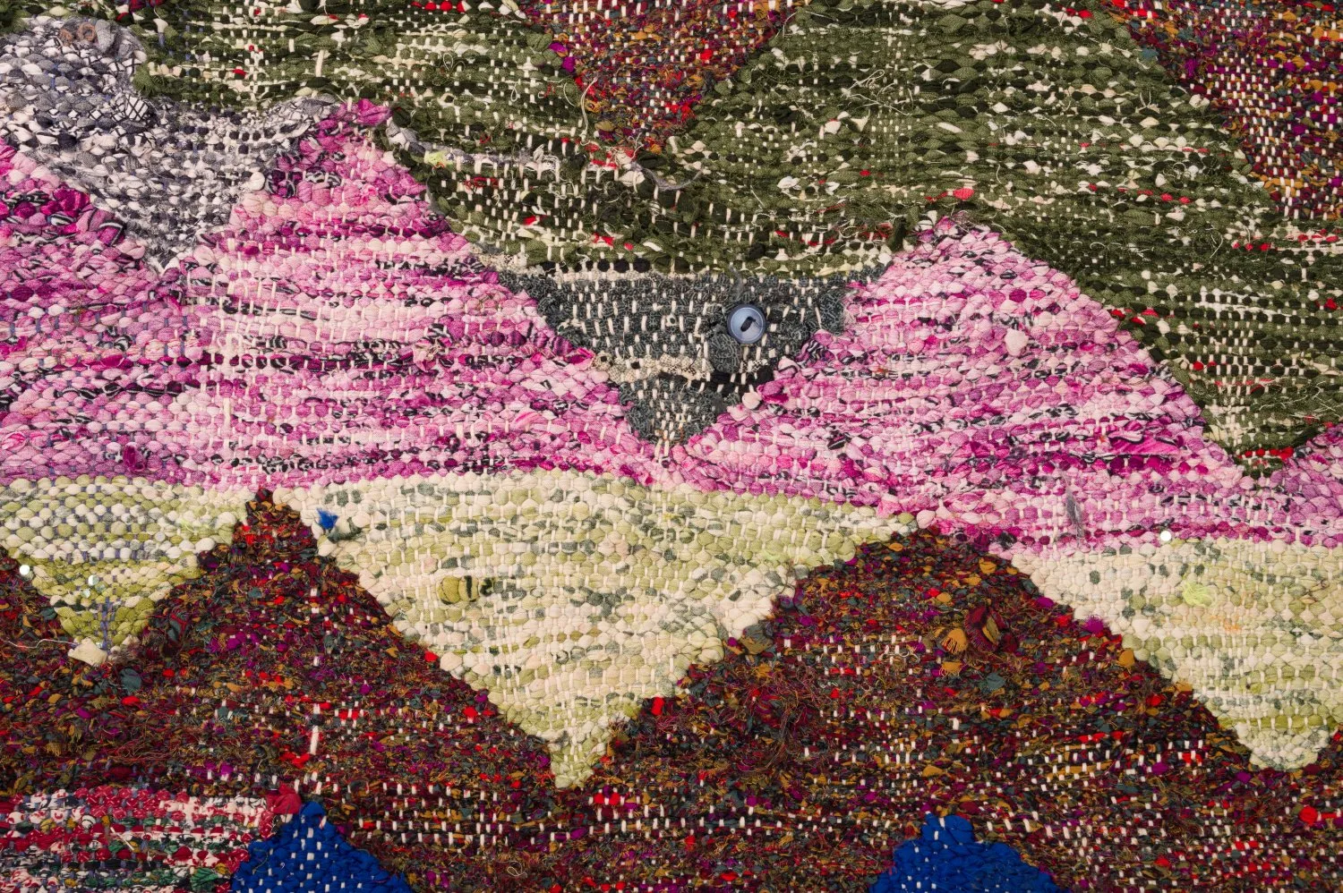 Marokkói Boucherouite szőnyeg 125 x 245 cm