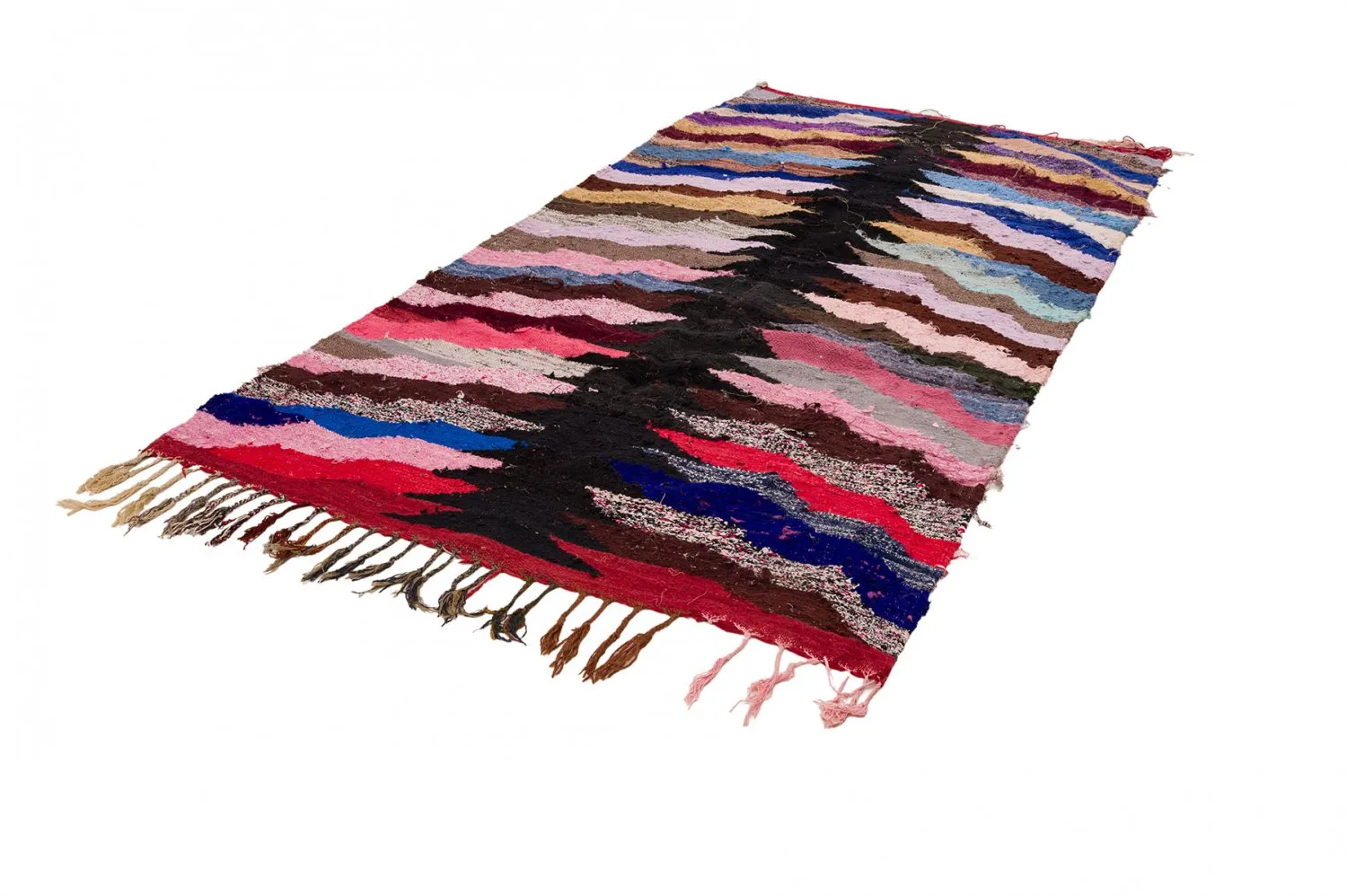 Marokkói Boucherouite szőnyeg 145 x 275 cm