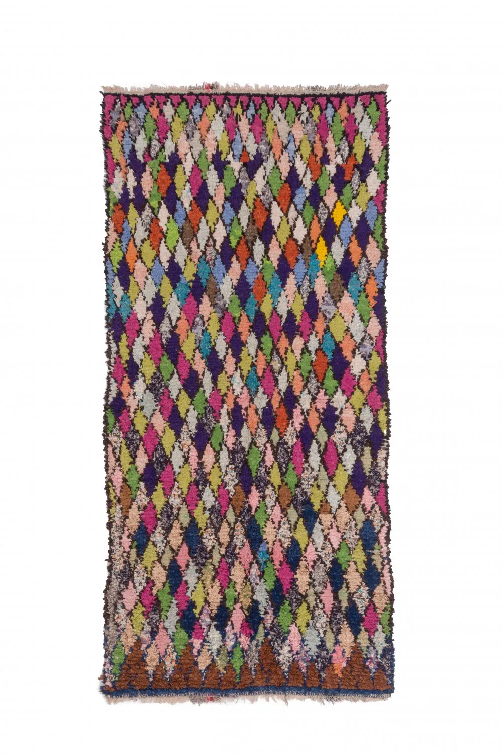 Marokkói Boucherouite szőnyeg 245 x 115 cm