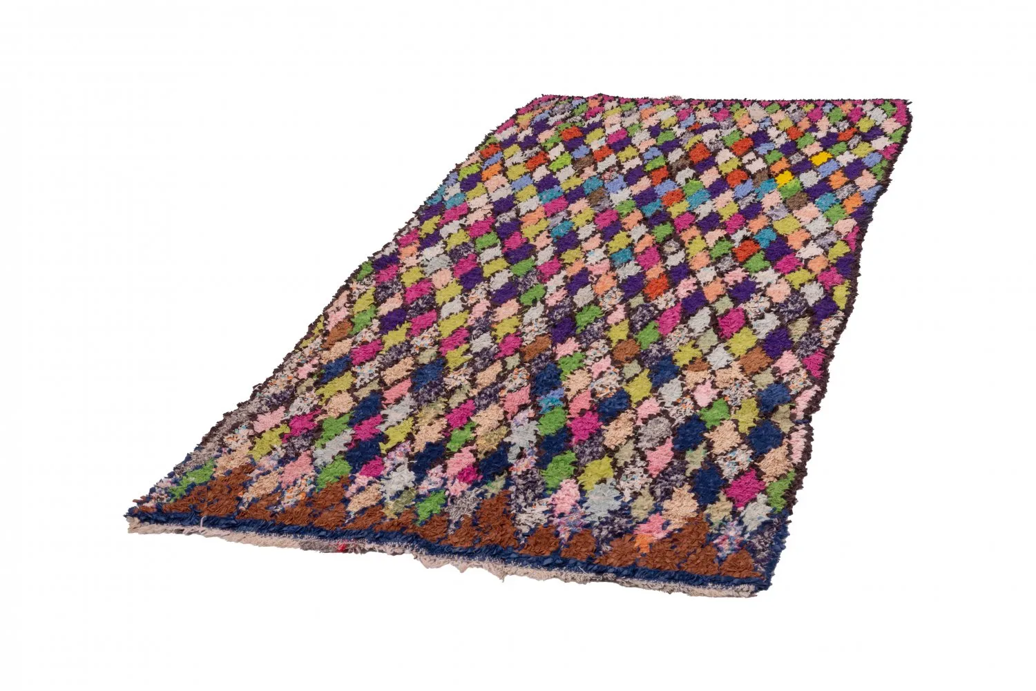 Marokkói Boucherouite szőnyeg 245 x 115 cm