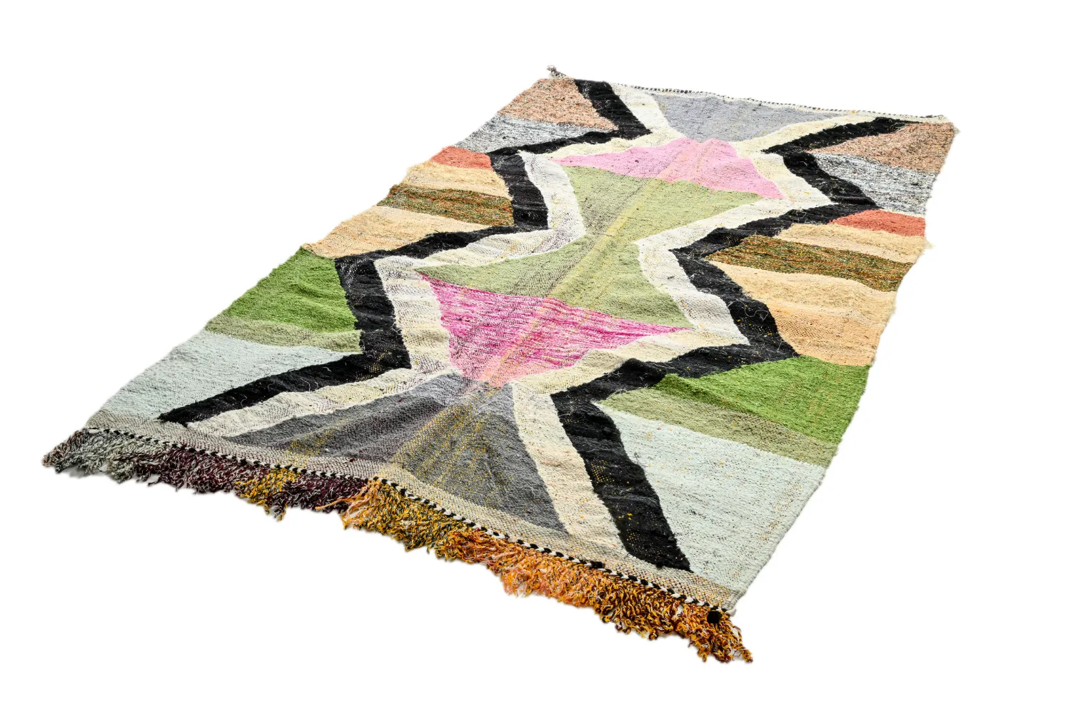 Marokkói Boucherouite szőnyeg 145 x 255 cm