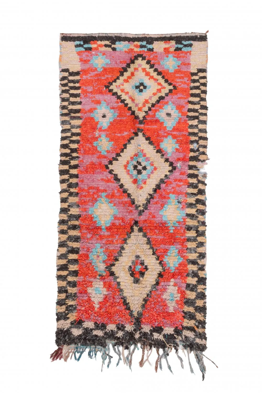 Marokkói Boucherouite szőnyeg 235 x 105 cm