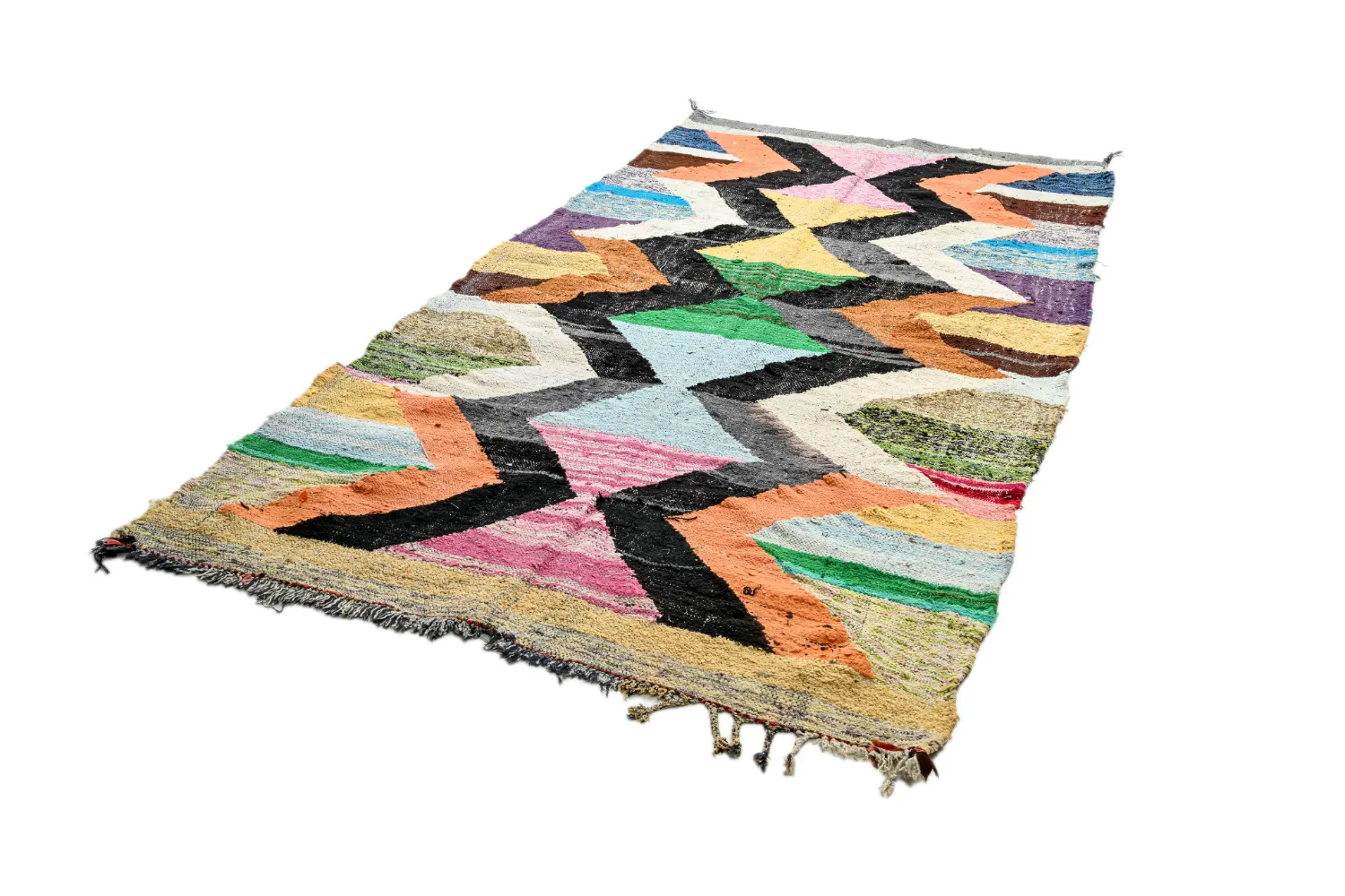 Marokkói Boucherouite szőnyeg 155 x 295 cm