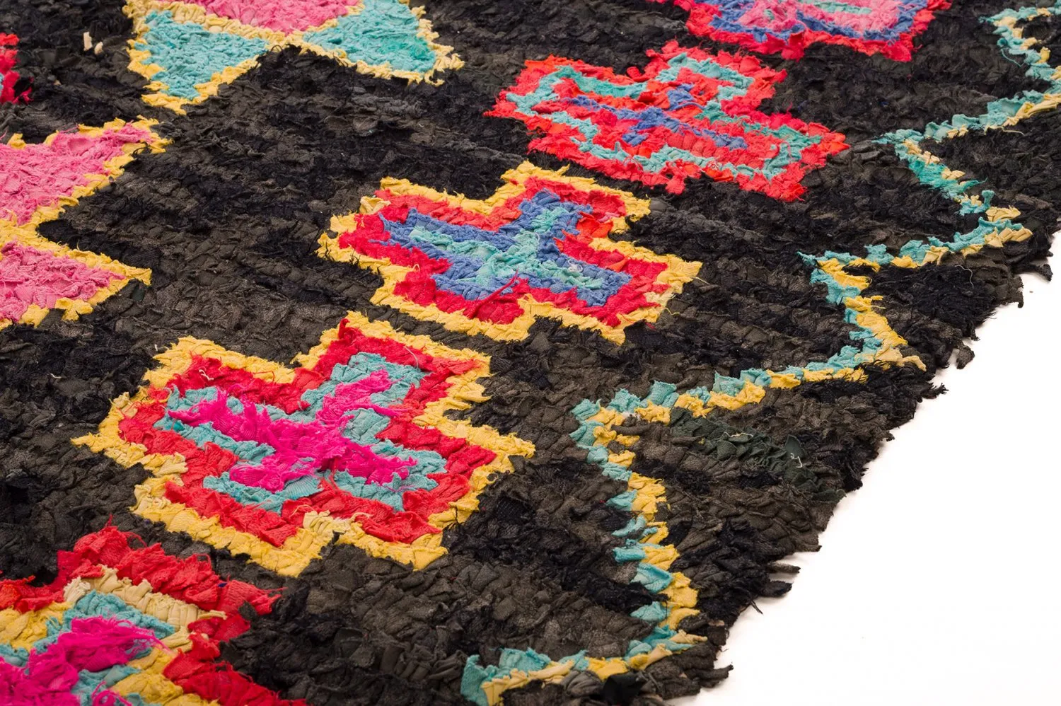 Marokkói Boucherouite szőnyeg 135 x 315 cm