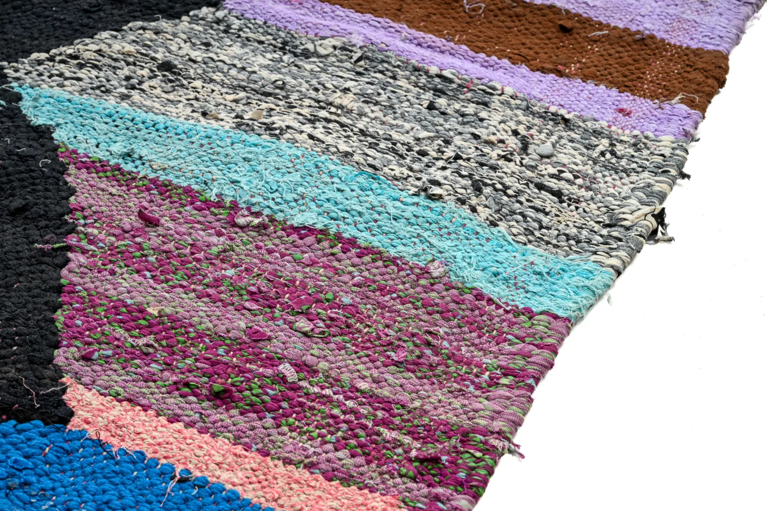 Marokkói Boucherouite szőnyeg 130 x 265 cm