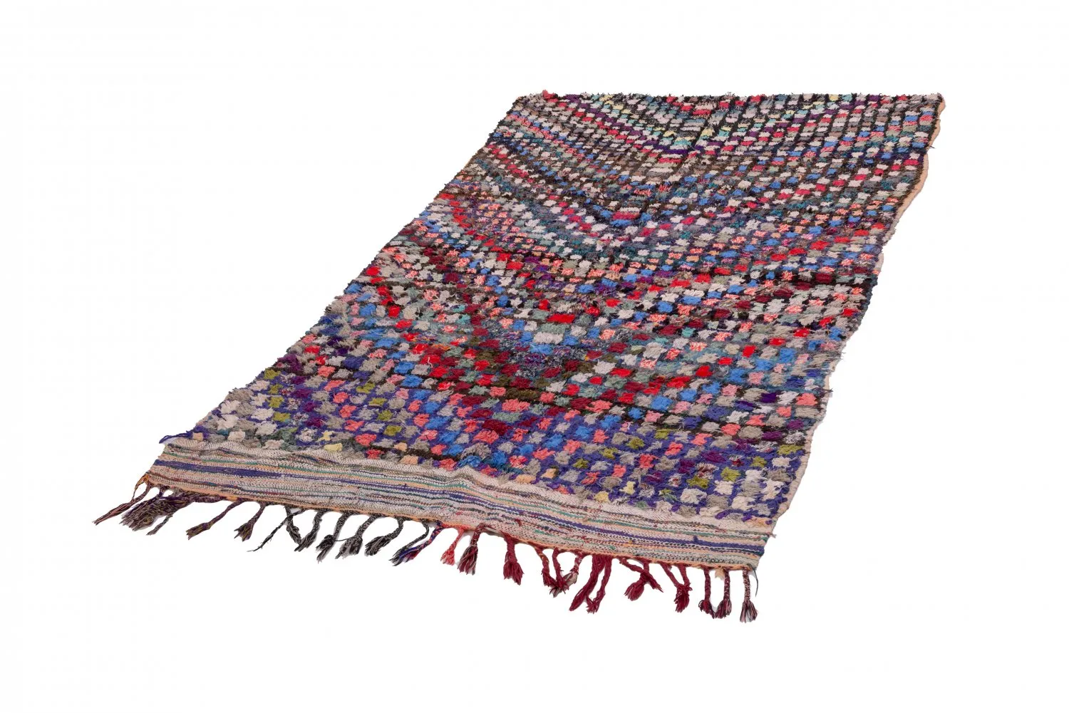 Marokkói Boucherouite szőnyeg 230 x 125 cm