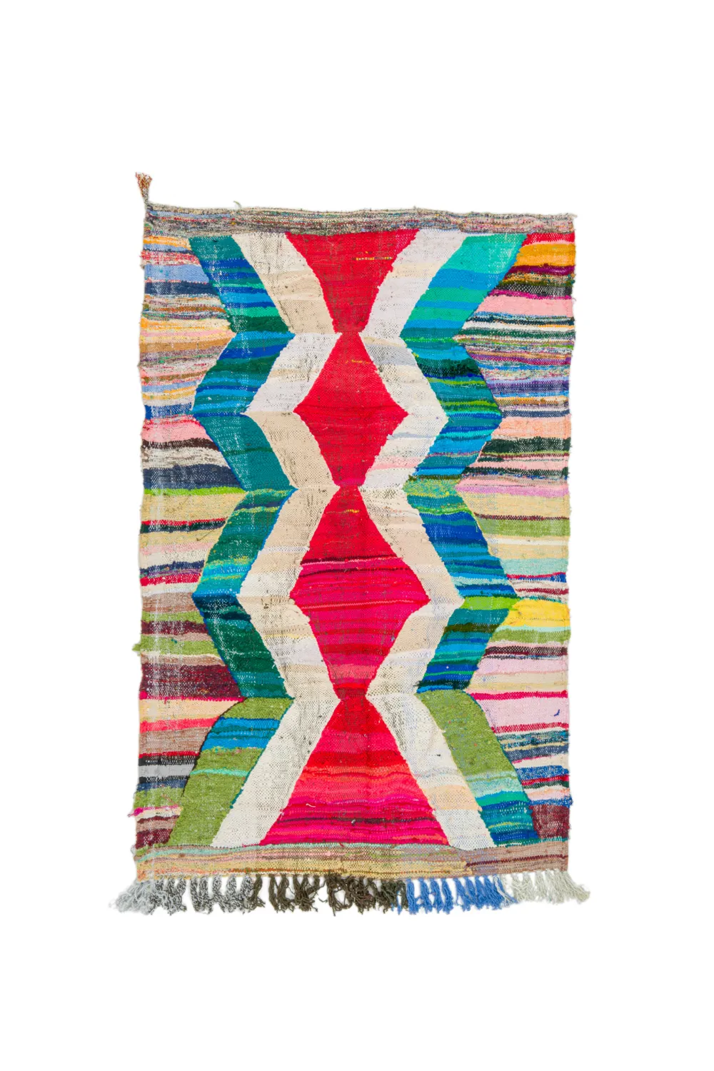 Marokkói Boucherouite szőnyeg 130 x 205 cm