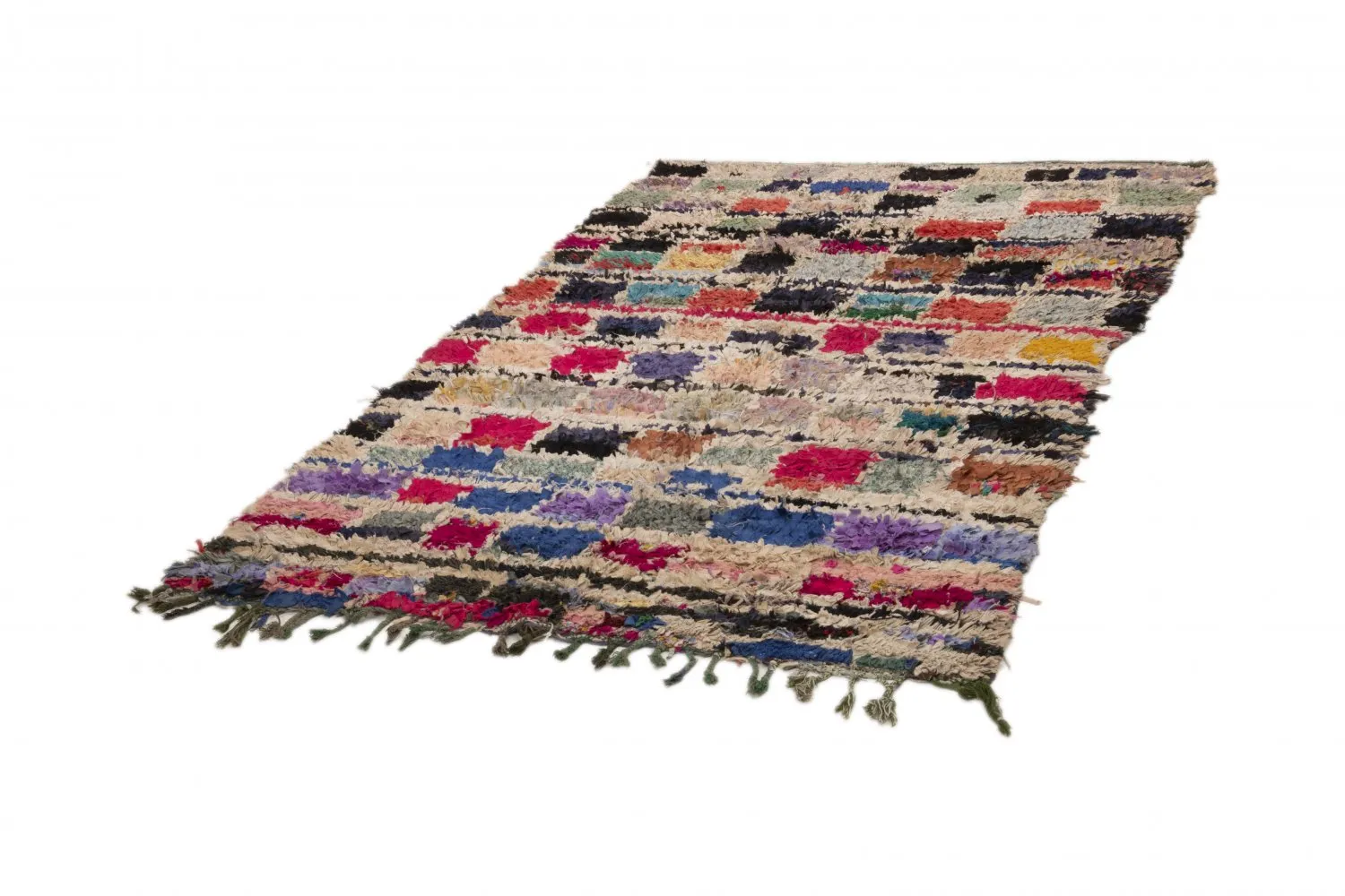 Marokkói Boucherouite szőnyeg 230 x 135 cm