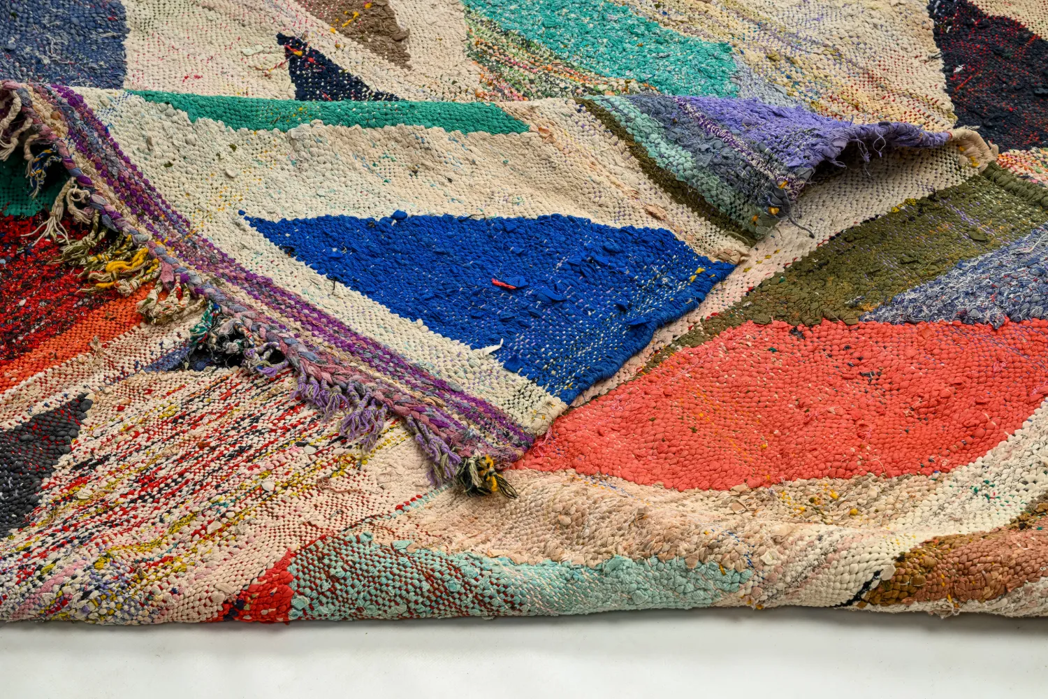 Marokkói Boucherouite szőnyeg 165 x 350 cm