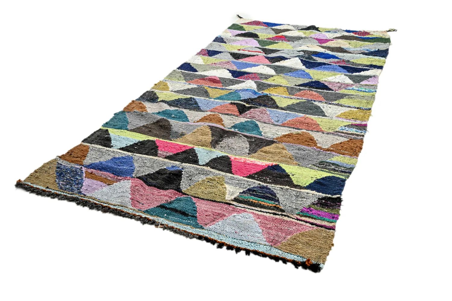 Marokkói Boucherouite szőnyeg 145 x 305 cm