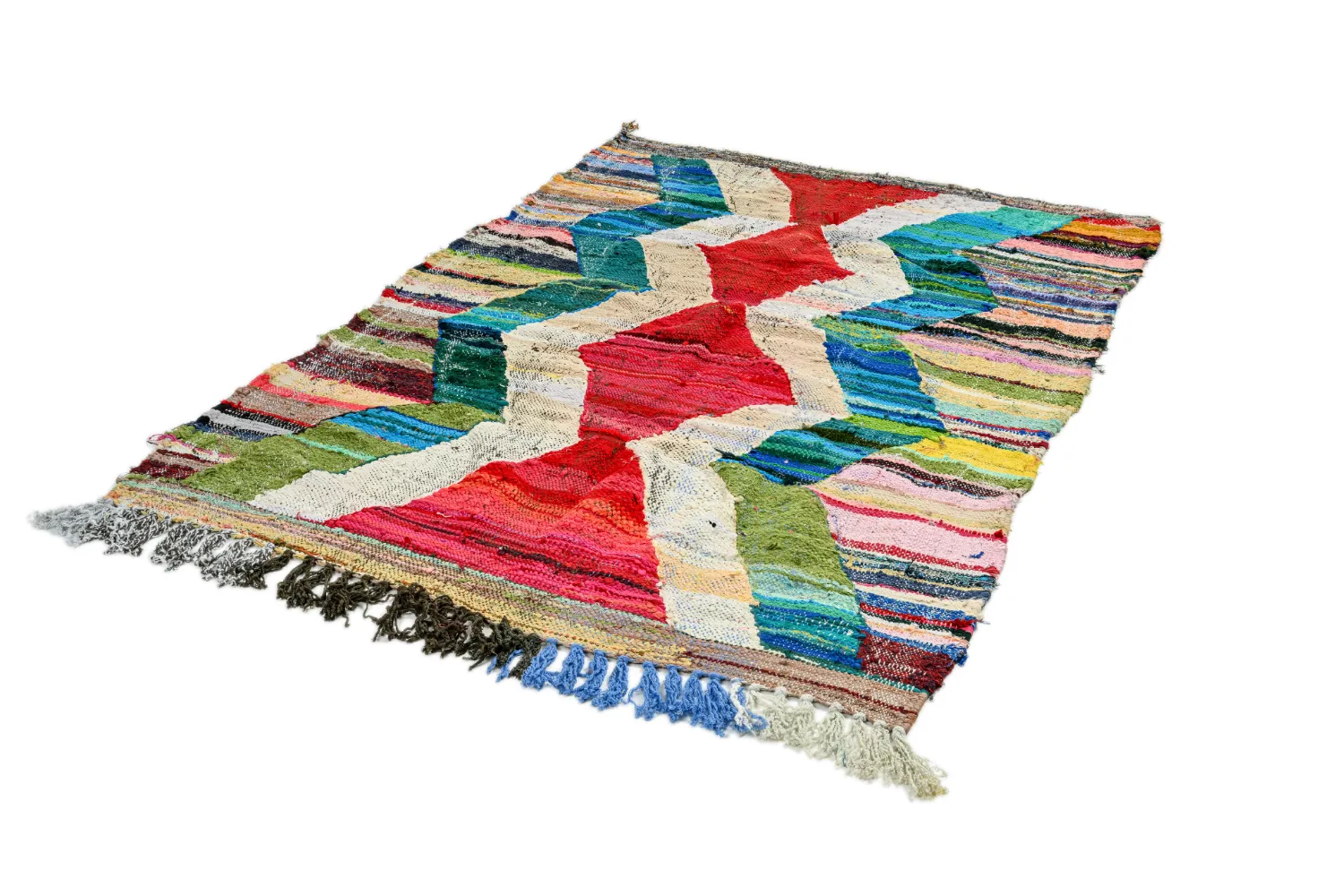 Marokkói Boucherouite szőnyeg 130 x 205 cm