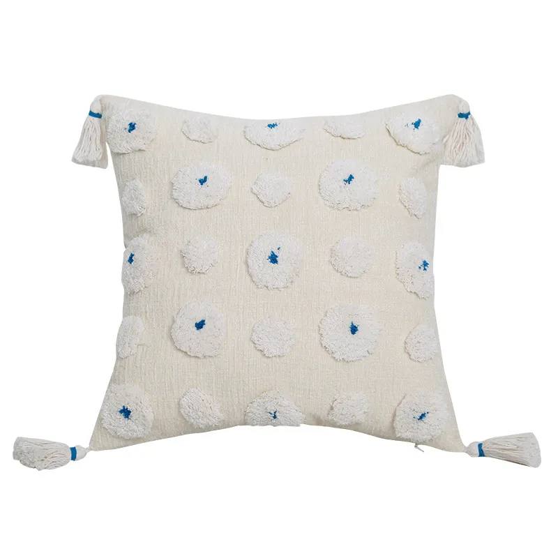 Párnahuzat - Boho Flower (kék)