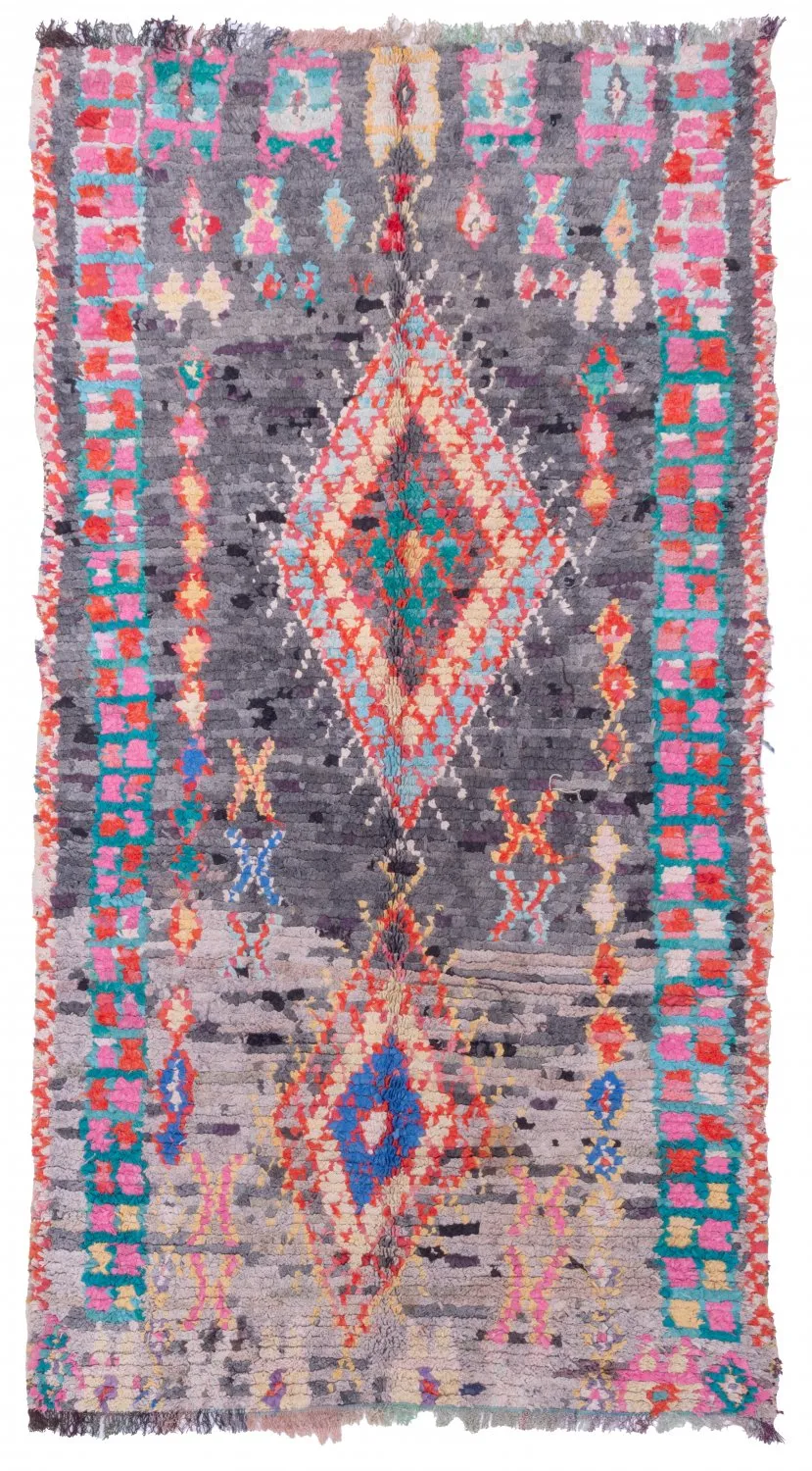 Marokkói Boucherouite szőnyeg 230 x 125 cm