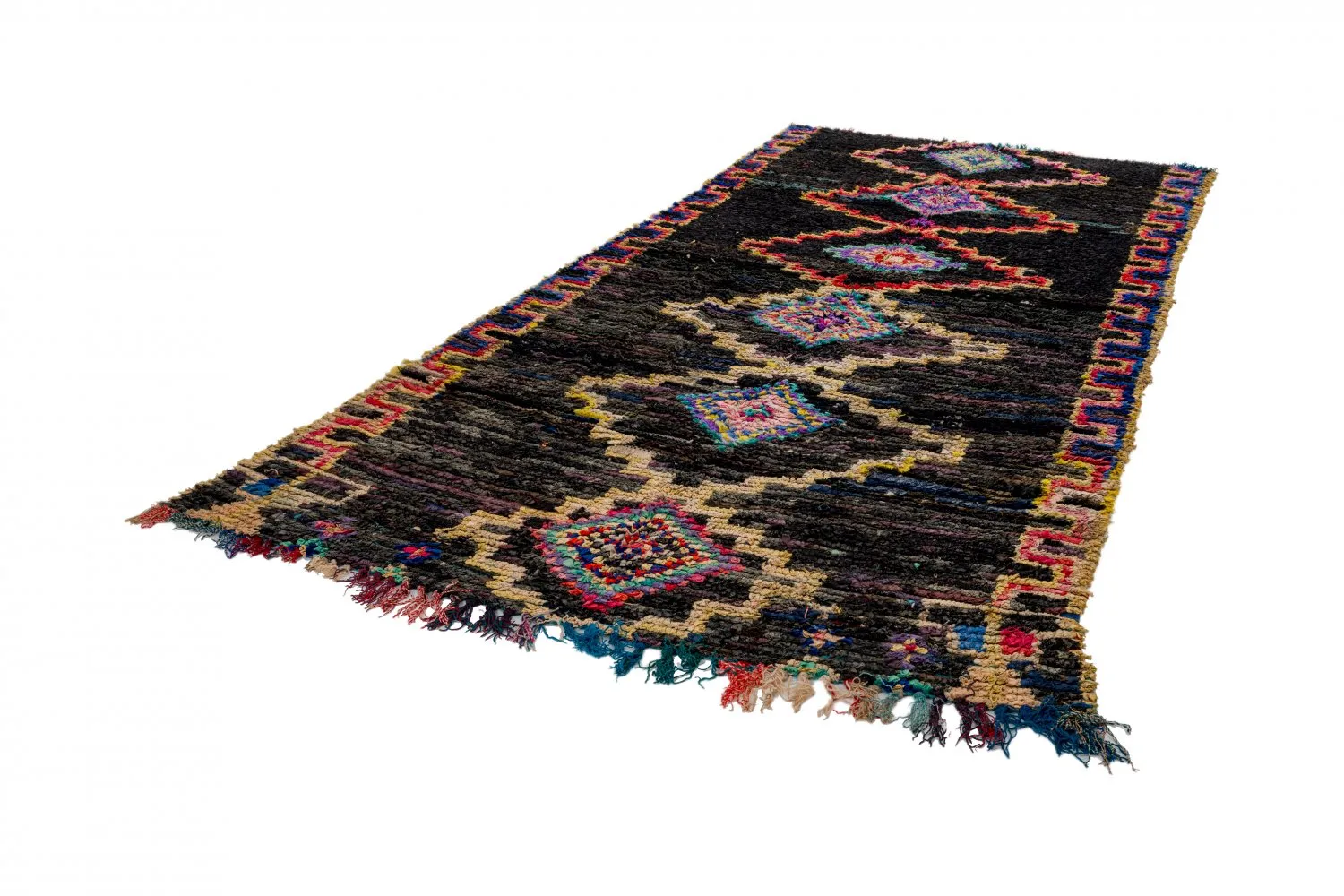 Marokkói Boucherouite szőnyeg 275 x 145 cm
