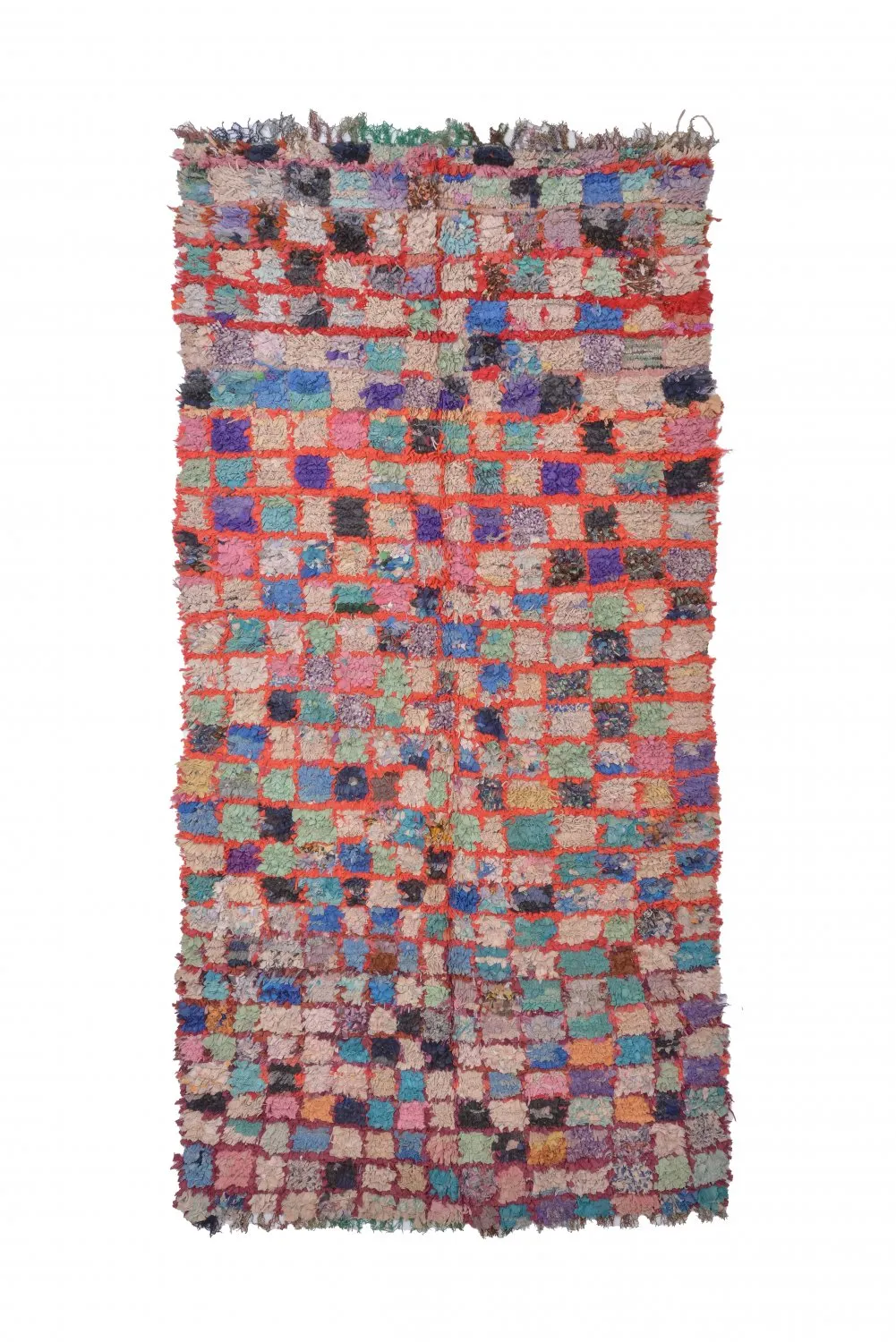 Marokkói Boucherouite szőnyeg 255 x 125 cm