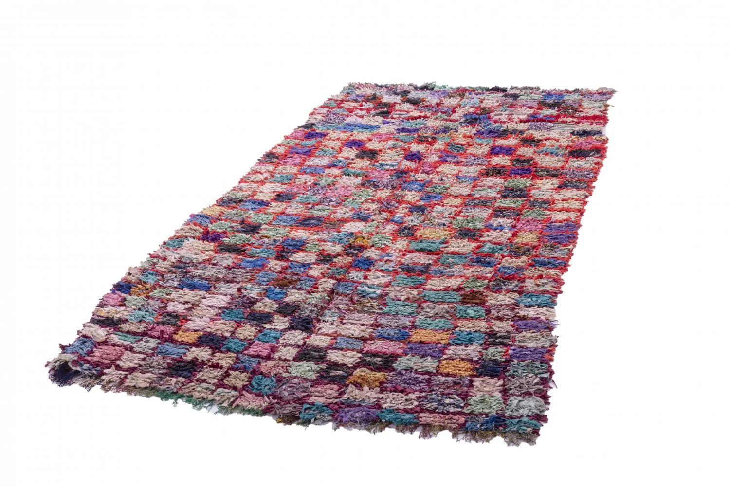 Marokkói Boucherouite szőnyeg 255 x 125 cm