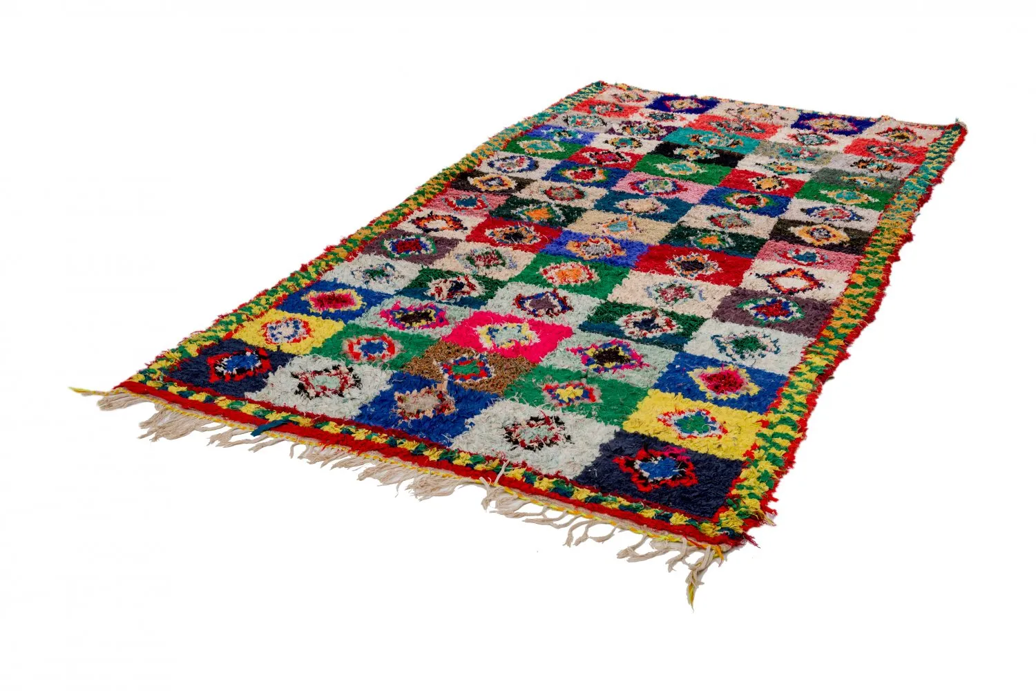 Marokkói Boucherouite szőnyeg 290 x 145 cm