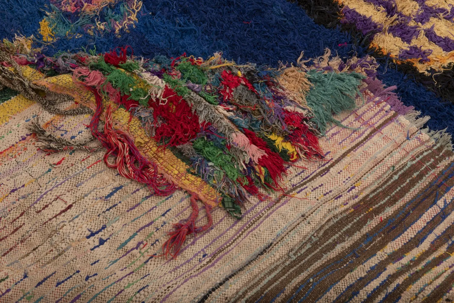 Marokkói Boucherouite szőnyeg 270 x 140 cm
