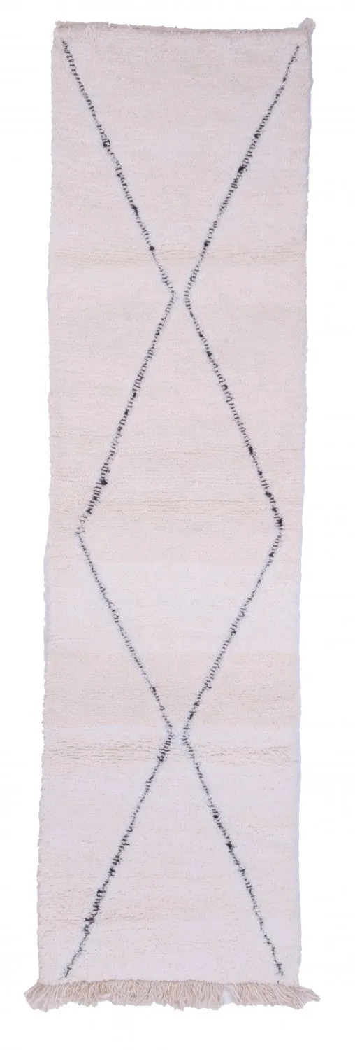 Marokkói Beni Ourain Kelim szőnyeg 350 x 90 cm