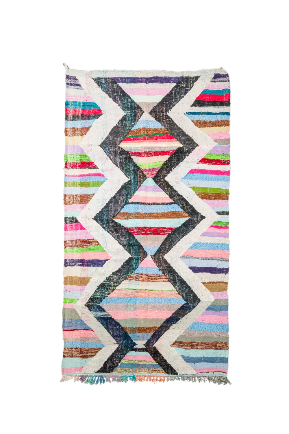 Marokkói Boucherouite szőnyeg 145 x 245 cm