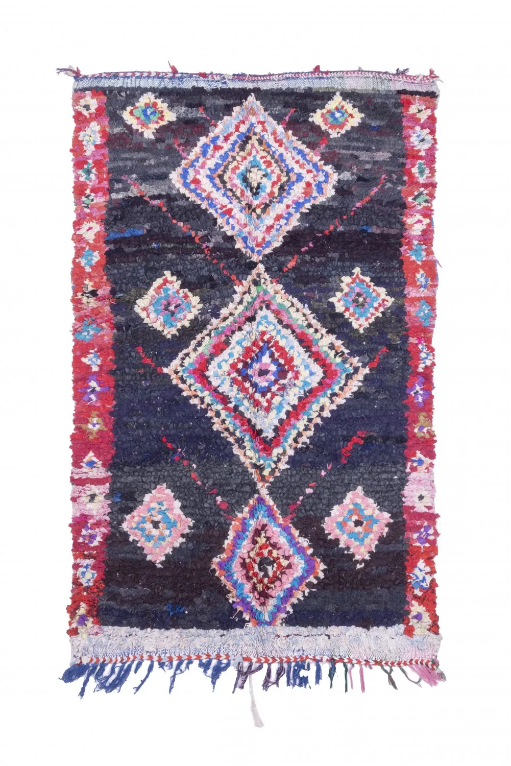 Marokkói Boucherouite szőnyeg 220 x 130 cm