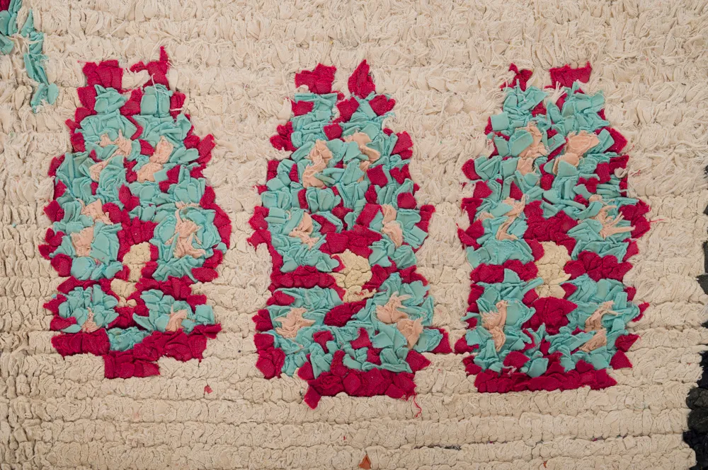 Marokkói Boucherouite szőnyeg 270 x 130 cm