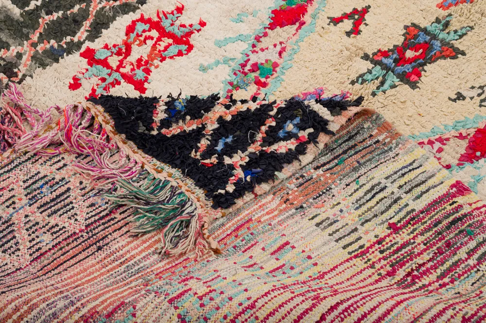 Marokkói Boucherouite szőnyeg 270 x 130 cm