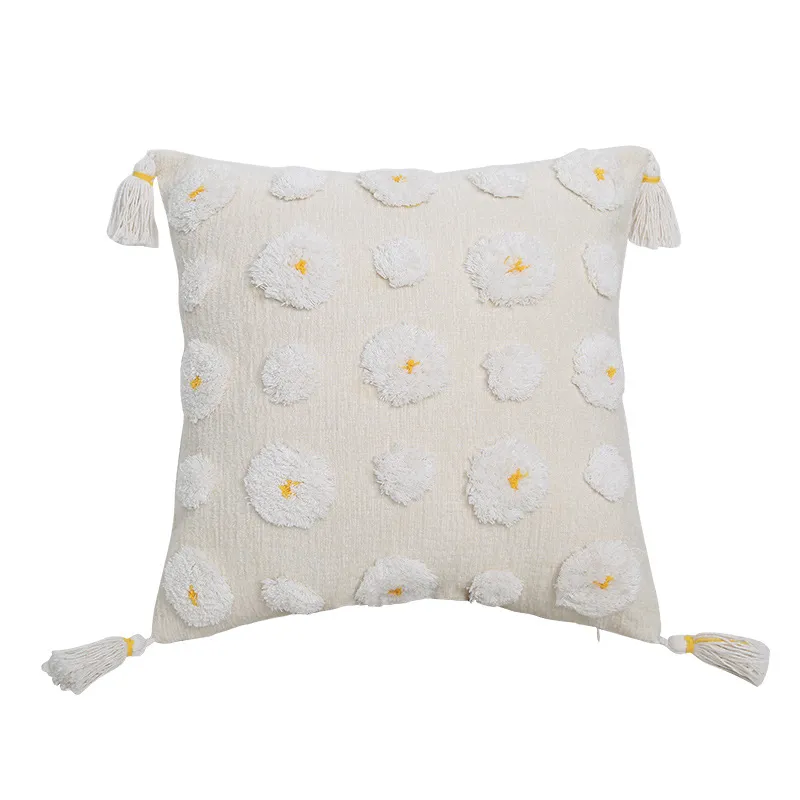 Párnahuzat - Boho Flower (sárga)