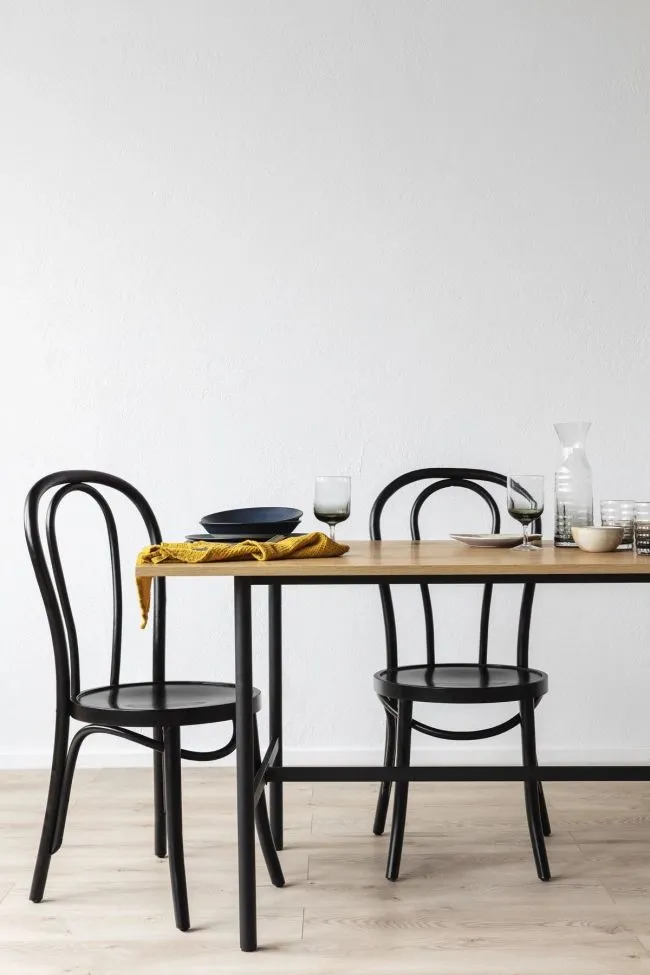 Szék - Bistro (fa/fekete) - 2 db