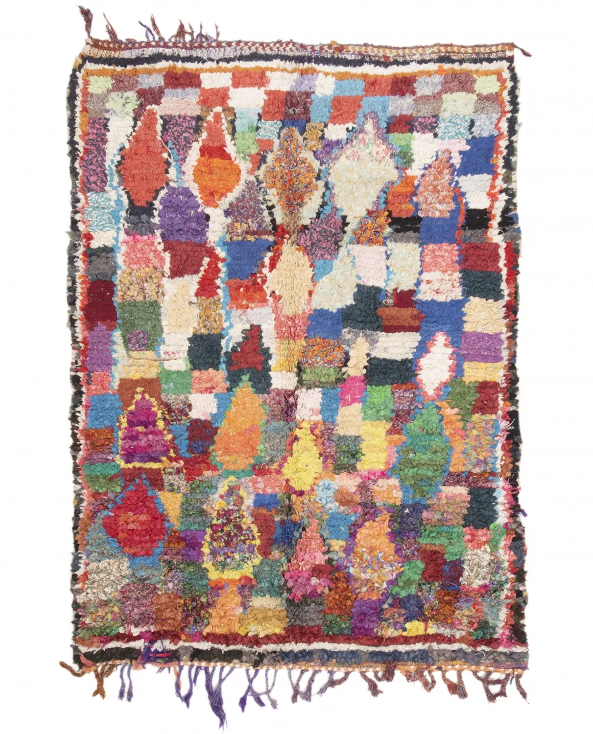 Marokkói Boucherouite szőnyeg 210 x 150 cm