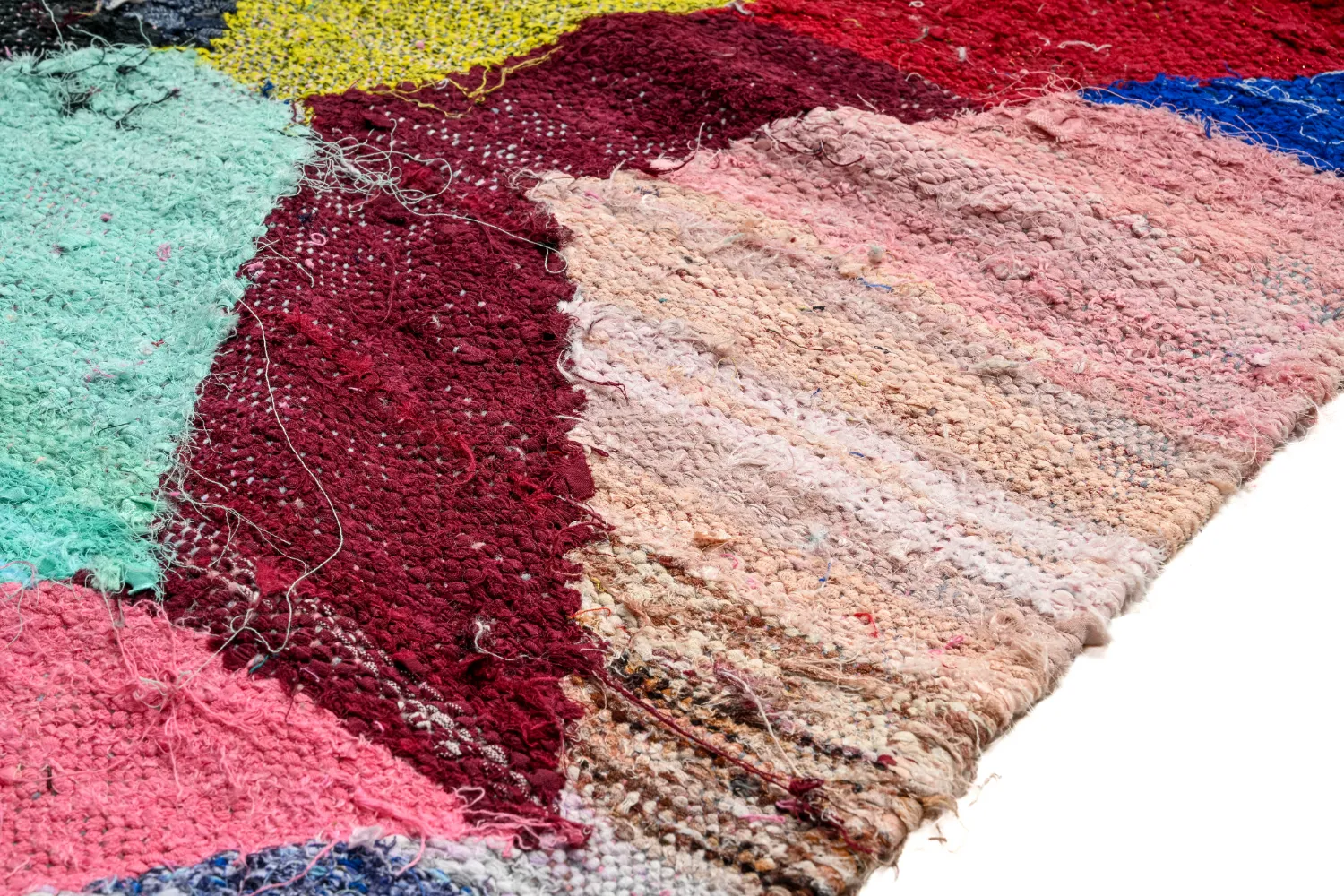 Marokkói Boucherouite szőnyeg 140 x 260 cm