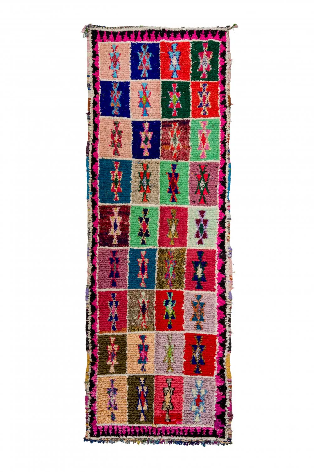 Marokkói Boucherouite szőnyeg 360 x 130 cm