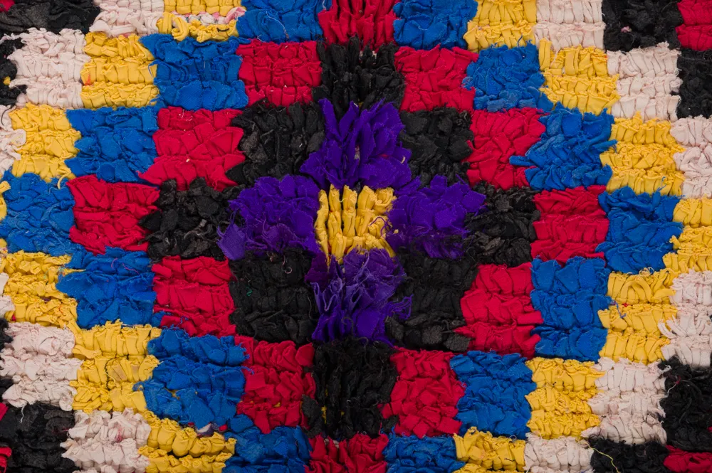 Marokkói Boucherouite szőnyeg 310 x 145 cm