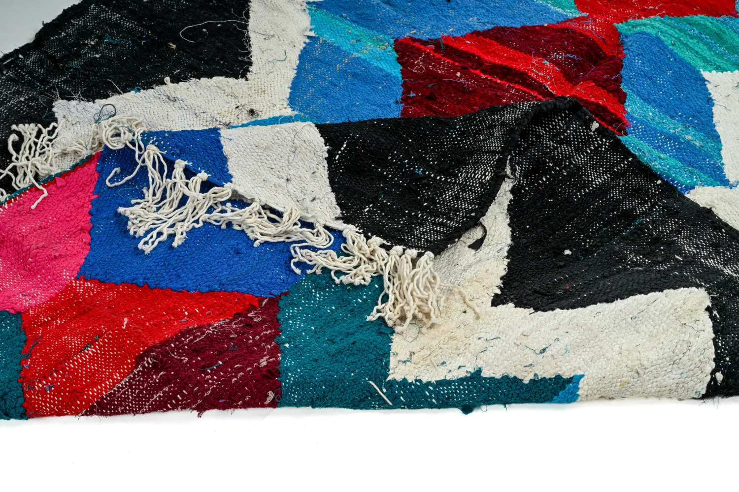 Marokkói Boucherouite szőnyeg 130 x 220 cm