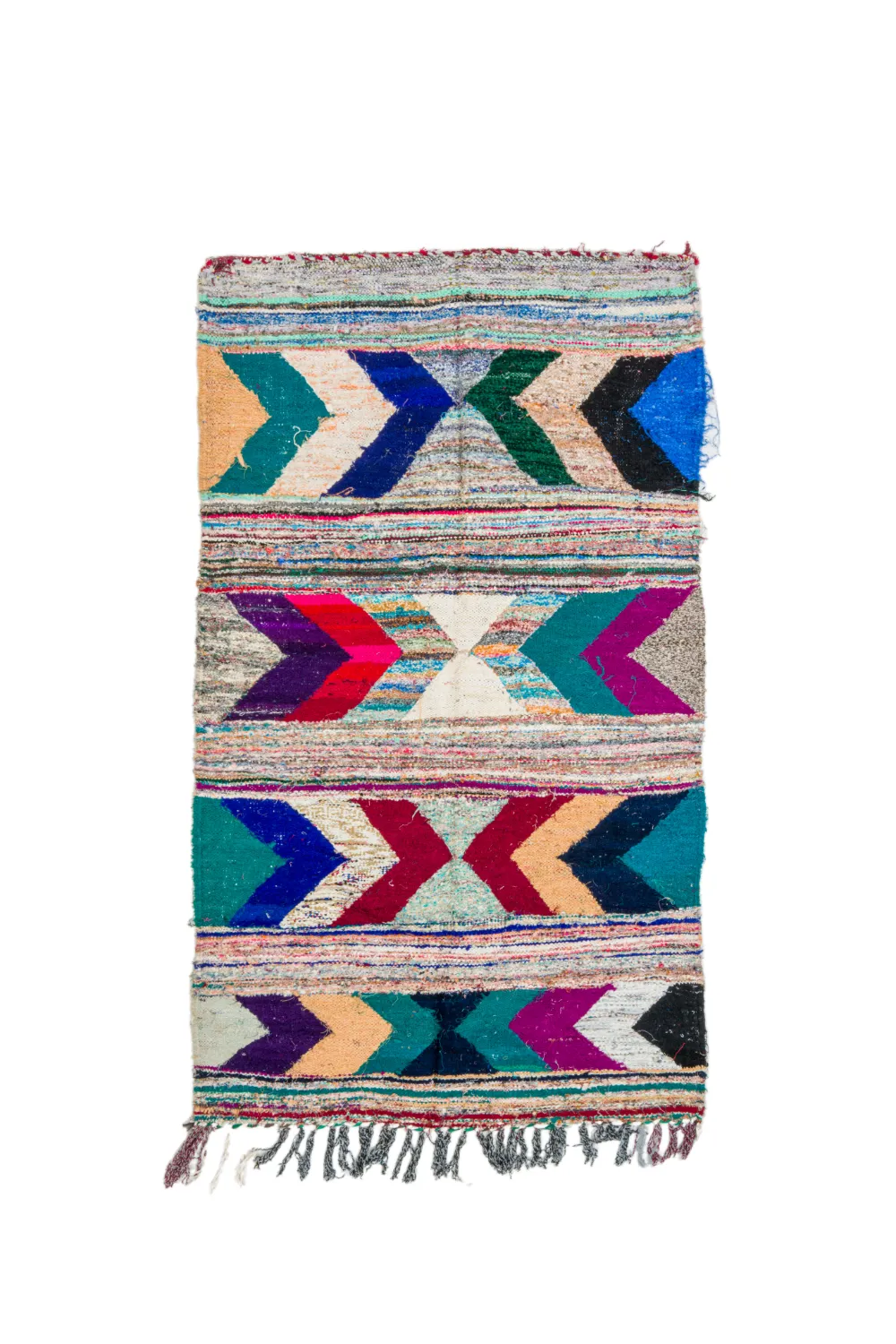 Marokkói Boucherouite szőnyeg 115 x 205 cm