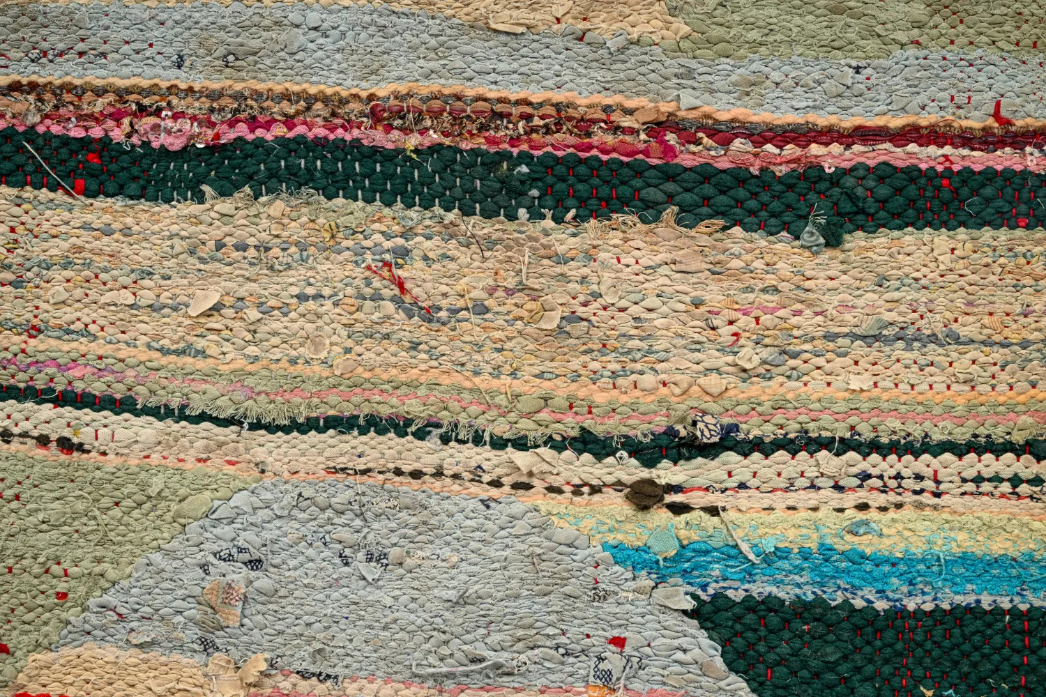 Marokkói Boucherouite szőnyeg 120 x 245 cm