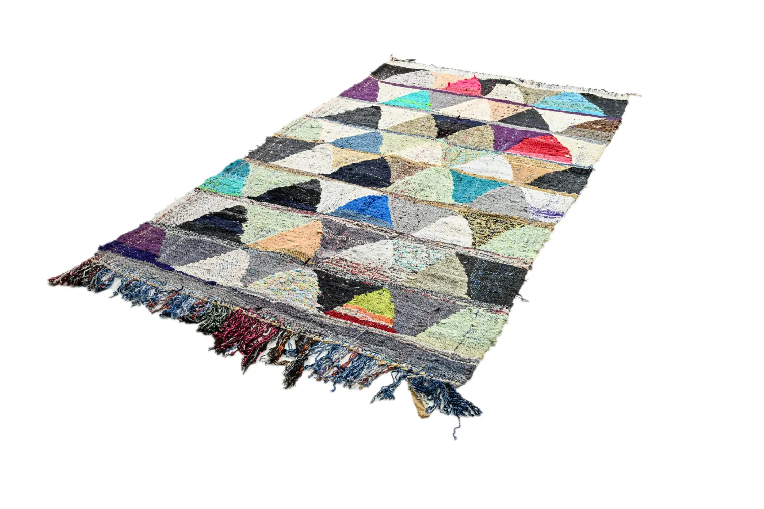 Marokkói Boucherouite szőnyeg 125 x 230 cm