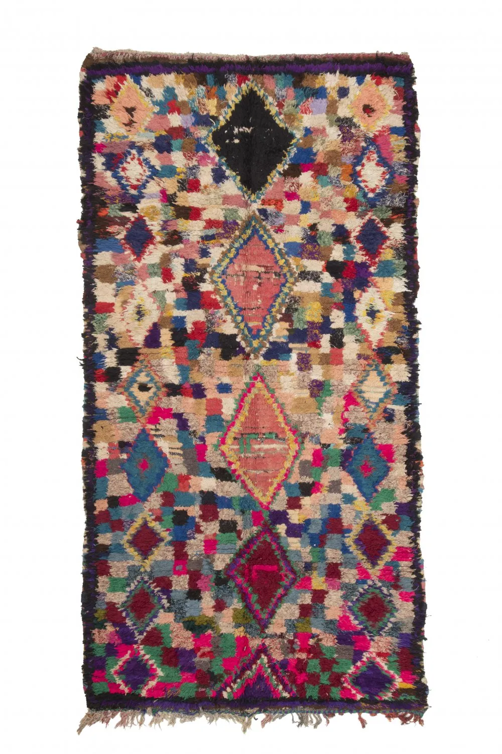 Marokkói Boucherouite szőnyeg 290 x 145 cm