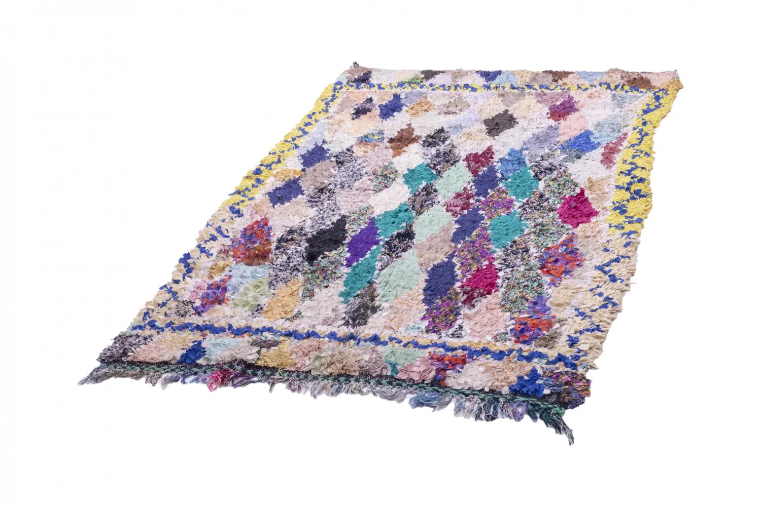Marokkói Boucherouite szőnyeg 225 x 135 cm