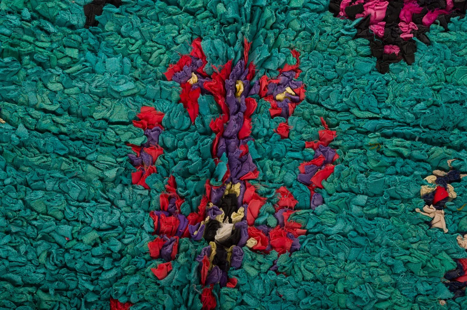 Marokkói Boucherouite szőnyeg 155 x 335 cm