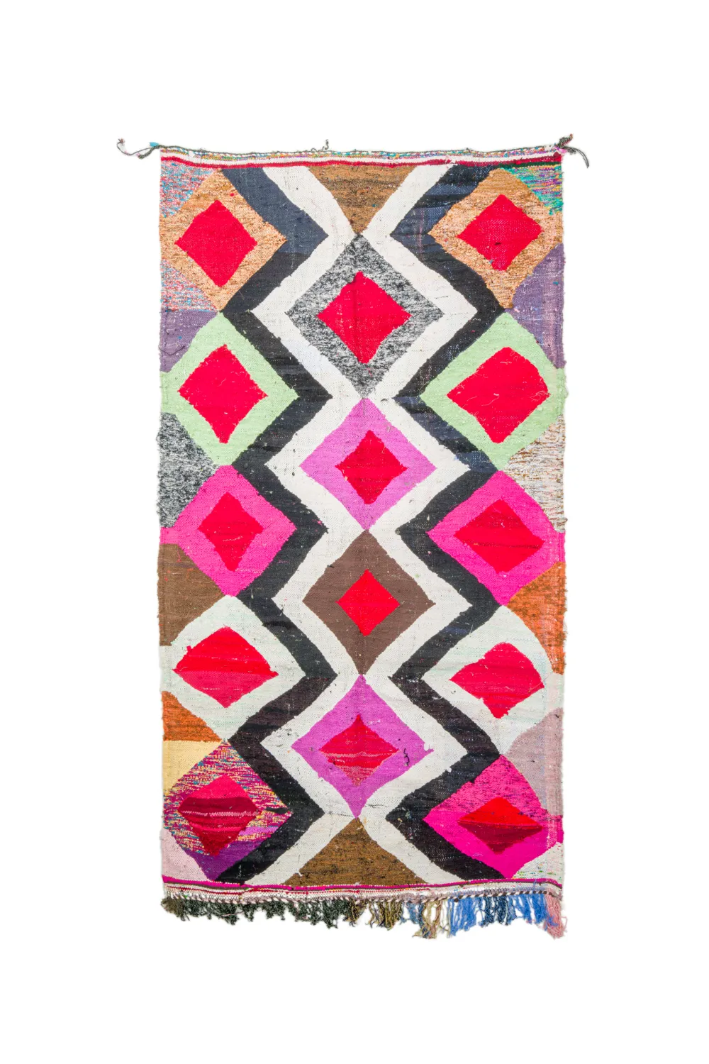 Marokkói Boucherouite szőnyeg 145 x 260 cm